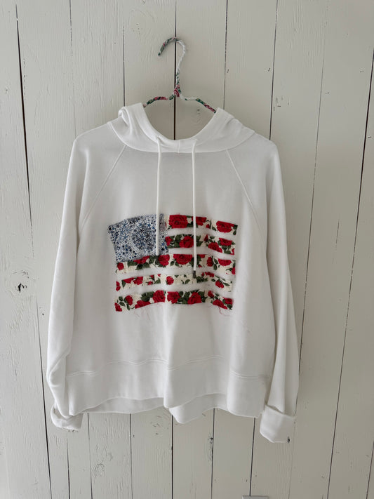 American flag sweatshirt