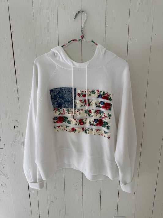 American flag sweatshirt