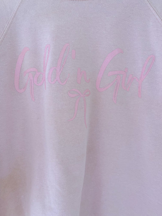 Gold'n Girl Bow Sweatshirt