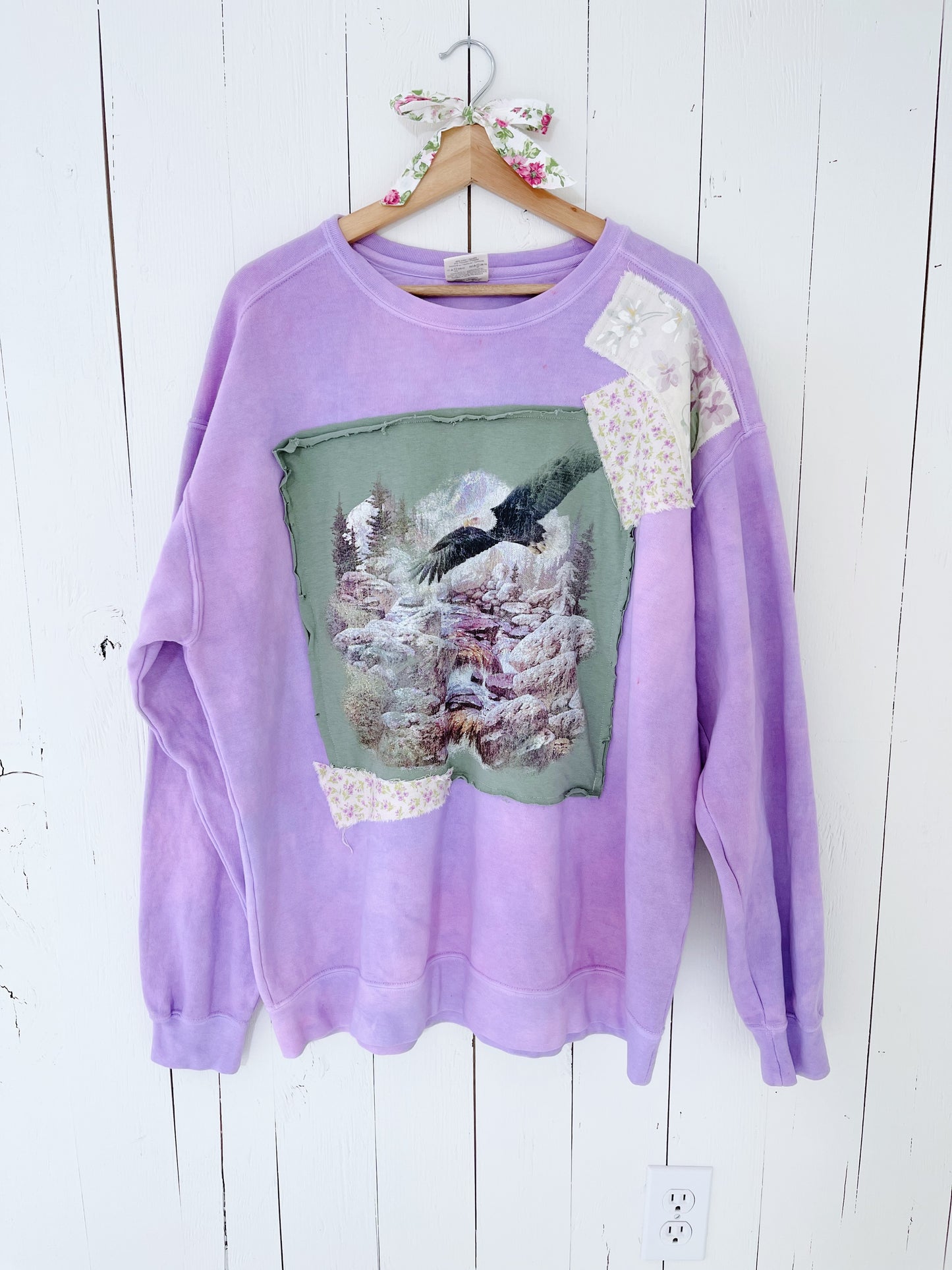 Mixed Media Lilac Crewneck