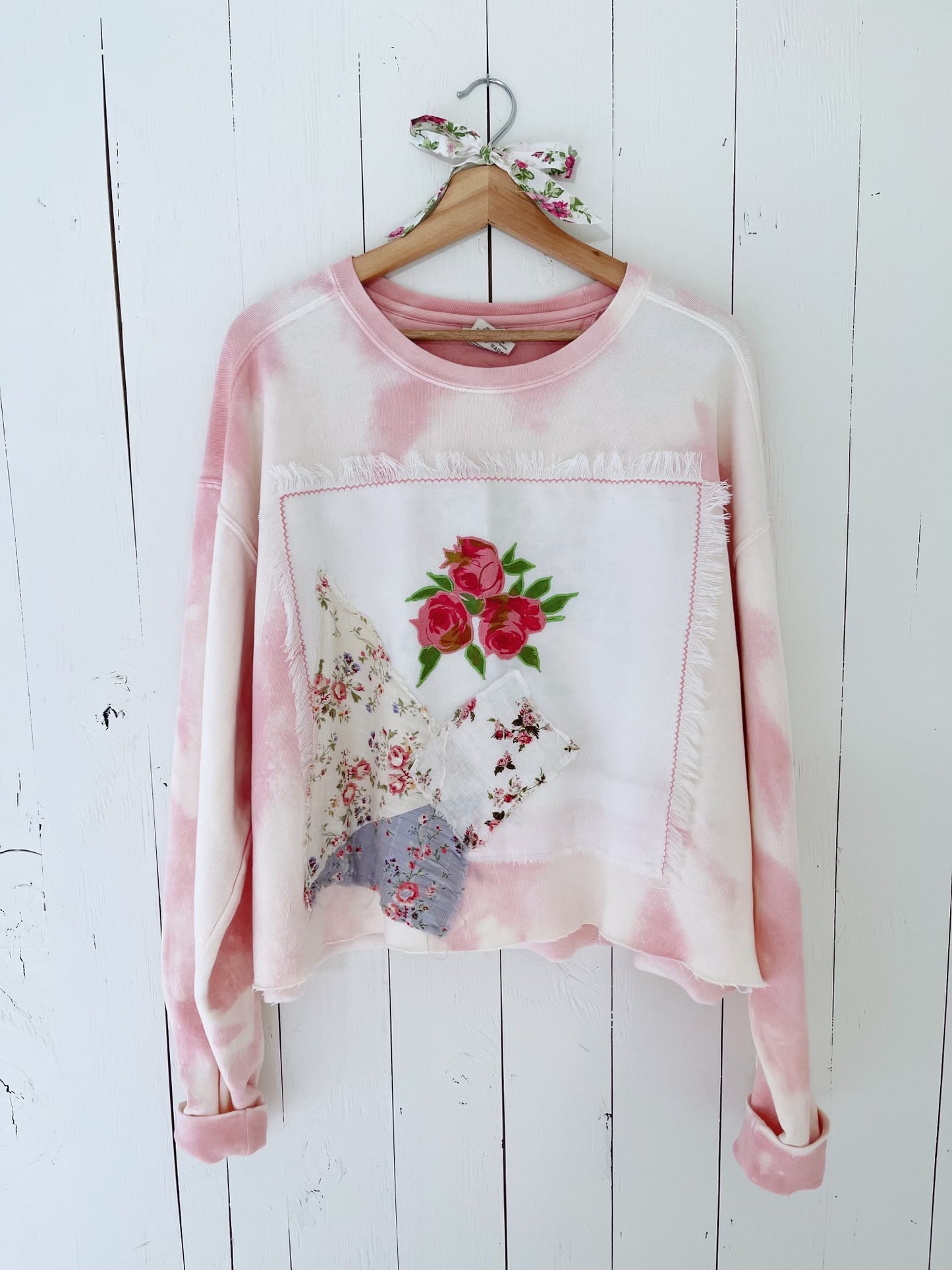 Wild Rose Cropped Crewneck
