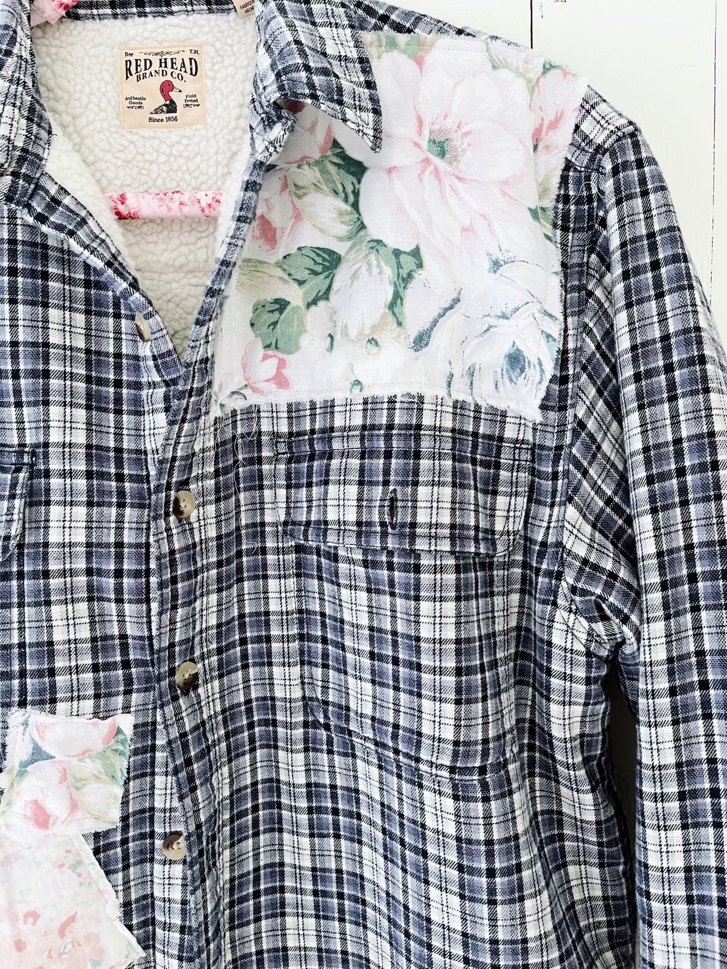 Plaid Sherpa Lined Jacket