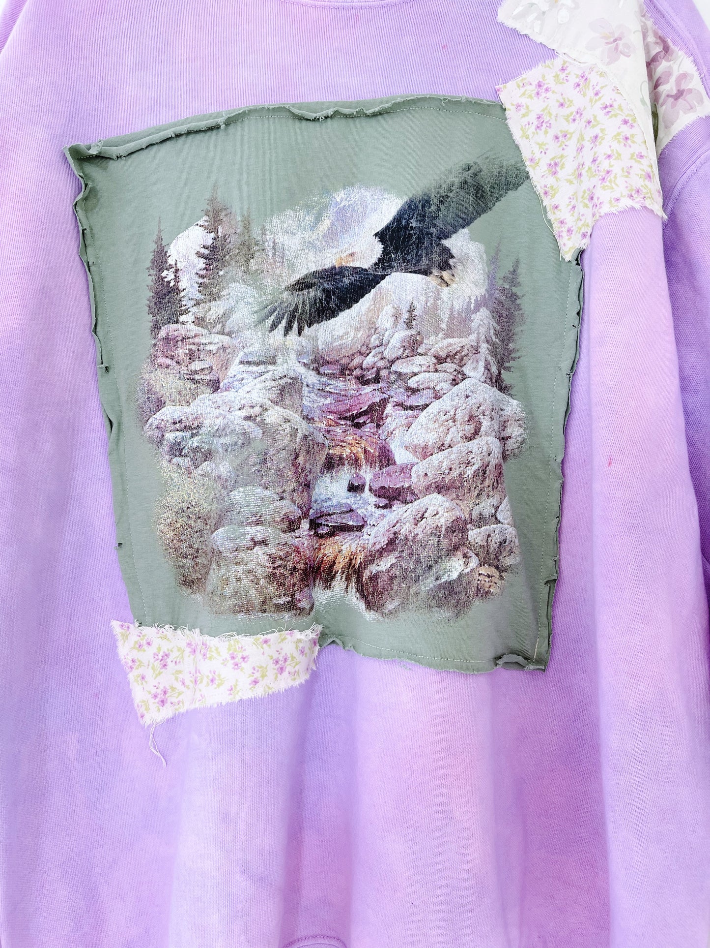 Mixed Media Lilac Crewneck