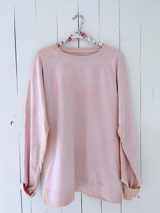 Gold'n Girl Bow Sweatshirt