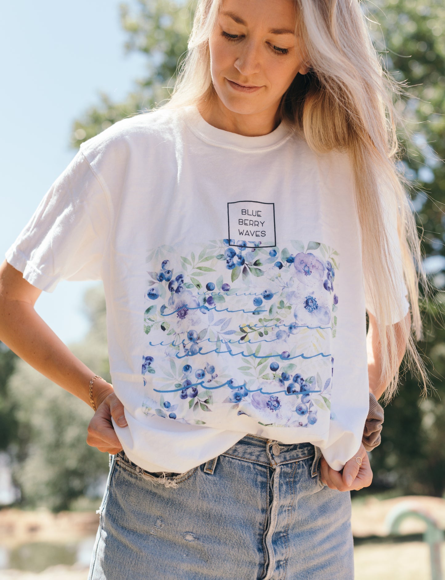 Blueberry Waves Tee