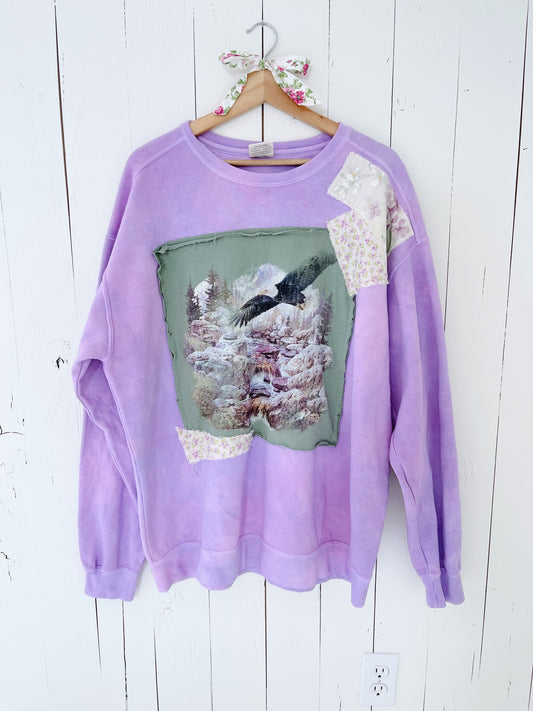 Mixed Media Lilac Crewneck