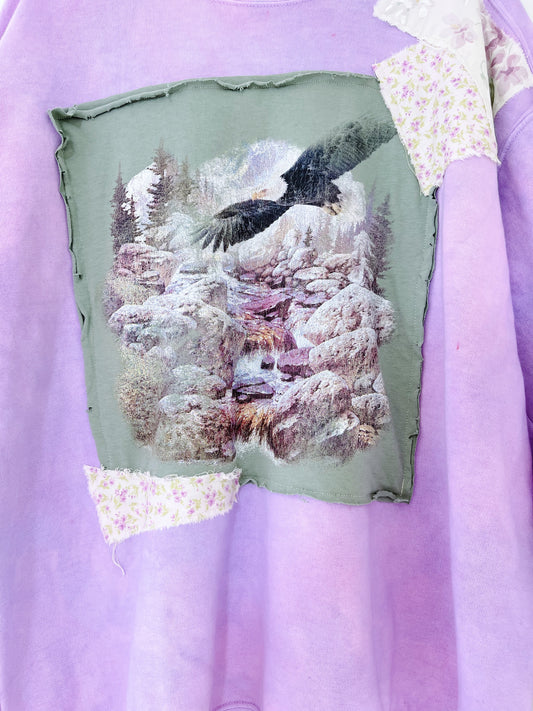 Mixed Media Lilac Crewneck