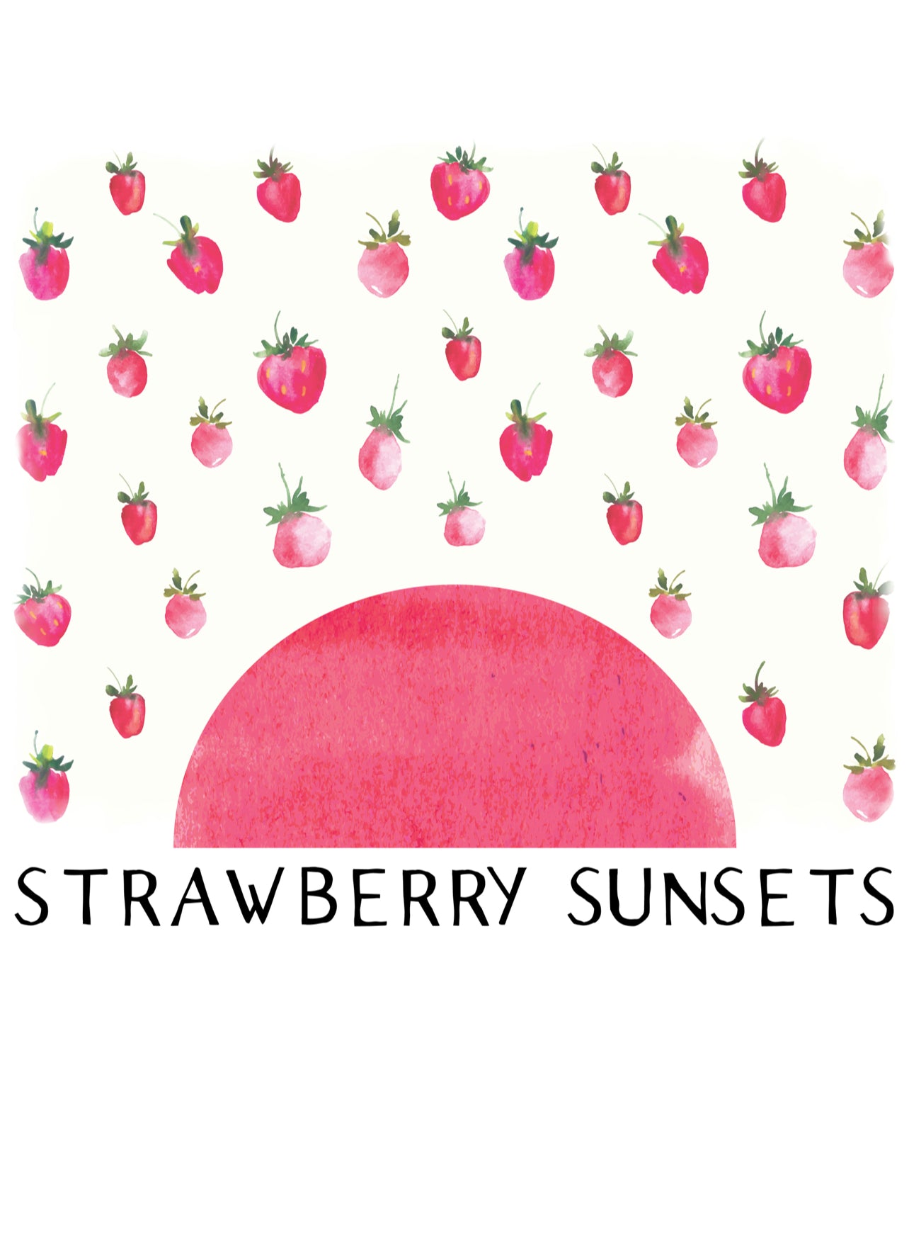 Strawberry Sunsets Tee (White)