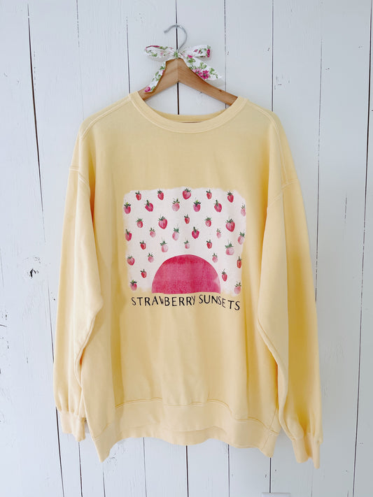 Strawberry Sunsets Crewneck